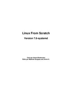 Linux From Scratch - Version 7.6-systemd