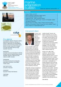 marine adaptation bulletin volume two, issue four | summer
