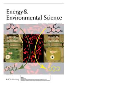 View Online / Journal Homepage / Table of Contents for this issue  Energy& Environmental Science Volume 4 | Number 11 | November 2011 | Pages 4349–4744