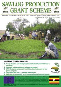 INSIDE THIS ISSUE:  Poverty alleviation, rural development, industrialisation? Commercial forestry is one answer.  Community tree planting interest just keeps on growing!  IUFRO Eucalyptus conference in South Af