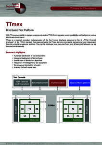 TTplugins for TTworkbench  A Spirent Company TTmex Distributed Test Platform