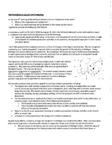 Wetland Advisory Council and Cranberries