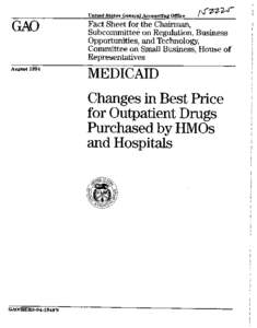 HEHS-94-194FS Medicaid: Changes in Best Price for Outpatient Drugs Purchased by HMOs and Hospitals