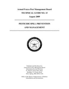Technical Guide 15 - Pesticide Spill Prevention and Management