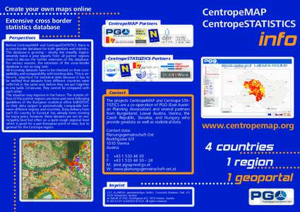 Create your own maps online Extensive cross border statistics database CentropeMAP Partners