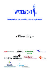 ®  WATERVENT #2 - Zurich, 12th of april, Directory -