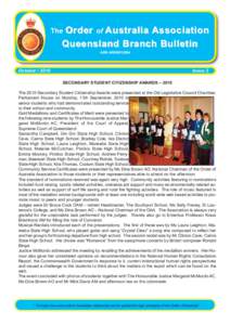 Order of Australia Association Queensland Branch Bulletin The  ABN:[removed]