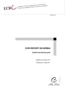 CRI[removed]ECRI REPORT ON SERBIA (fourth monitoring cycle)  Adopted on 23 March 2011