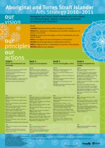 Aboriginal and Torres Strait Islander Arts Strategy 2010–2011 our vision