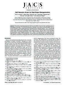 Published on Web[removed]GaN Nanowire Arrays for High-Output Nanogenerators