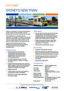Fact Sheet  Sydney’s new train