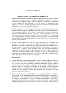 Pricing / Vertical agreement / Law / Car dealership / Vertical restraints / Marketing / Article 101 of the Treaty on the Functioning of the European Union / Block Exemption Regulation / Competition / Anti-competitive behaviour / Competition law / Business