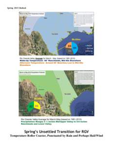 Spring 2015 Outlook  Spring’s Unsettled Transition for RGV Temperature Roller Coaster, Punctuated by Rain and Perhaps Hail/Wind  Spring Overview