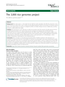 3K RGP GigaScience 2014, 3:7 http://www.gigasciencejournal.com/contentDATA NOTE  Open Access