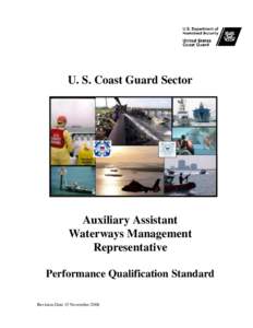U. S. Coast Guard Sector  Auxiliary Assistant Waterways Management Representative Performance Qualification Standard