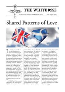 The Parish Newsletter of Old Saint Paul’s  June & July 2014 Shared Patterns of Love