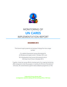 MONITORING OF  UN CARES IMPLEMENTATION REPORT DECEM BER 2013