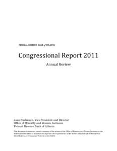 Congressional Report[removed]Annual Review