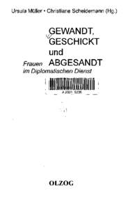 Ursula Müller • Christiane Scheidemann (Hg.)  GEWANDT, GESCHICKT und Frauen ABGESANDT