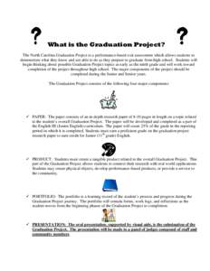 What is the Graduation Project