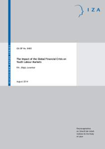The Impact of the Global Financial Crisis on Youth Labour Markets