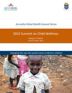 Accordia Global Health Summit Series[removed]Summit on Child Wellness