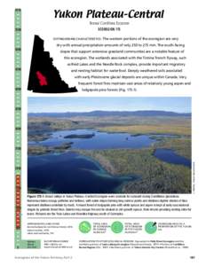 Yukon Plateau–Central[removed]Boreal Cordillera Ecozone ECOREGION 175