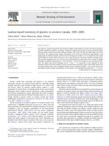 Landsat-based inventory of glaciers in western Canada, 1985–2005