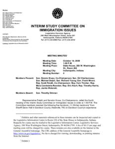 Members Sen. Dennis Kruse, Co-Chairperson Sen. Ed Charbonneau Sen. Michael Delph Sen. Timothy Skinner Sen. Richard Young