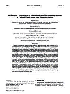 Science / Weather prediction / Weather Research and Forecasting model / Global climate model / Downscaling / Computer simulation / Atmospheric model / Atmospheric sciences / Computational science / Meteorology