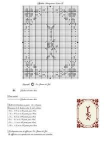 Alphabet Monogramme-Lettre H  Copyright Le Grenier de Zoé