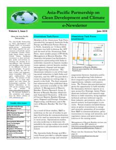 Asia-Pacific Partnership on Clean Development and Climate e-Newsletter Volume 3, Issue 2  June 2010