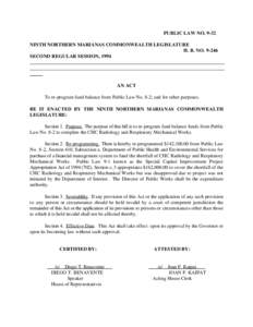 Froilan Tenorio / Diego Benavente / Severability / Law / Northern Mariana Islands / Legal terms