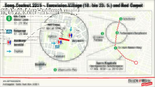 Song Contest 2015 – Eurovision Village (18. bisund Red Carpet  i Info-Team Wiener Linien