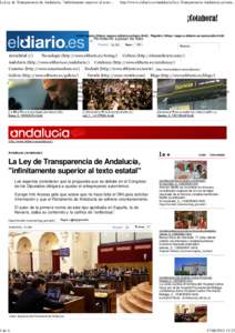 La Ley de Transparencia de Andalucía, 