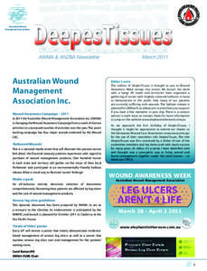 Australian Wound Management Association MarchAWMA & ANZBA Newsletter