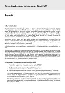 European Agricultural Fund for Rural Development / Agriculture / Estonia / Common Agricultural Policy / Europe / Economy of the European Union / European Agricultural Guidance and Guarantee Fund