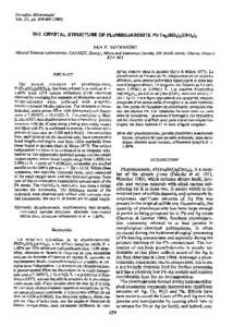 Canodian Mineralogist Vol. 23, pp[removed])