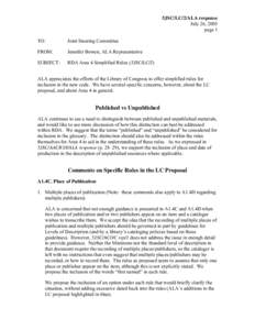 Comments on 5JSC/LC/2, Area 4 examle of simplified rule A1.4E. Date