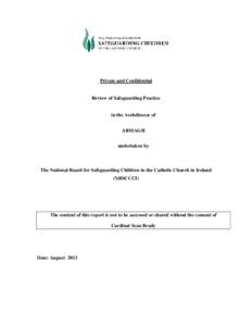 Private and Confidential  Review of Safeguarding Practice in the Archdiocese of ARMAGH