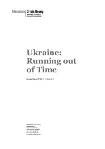 Microsoft Word[removed]Ukraine - Running out of Time