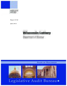 ReportJune 2012 Wisconsin Lottery Department of Revenue