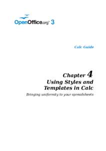 Calc Guide  4 Chapter Using Styles and