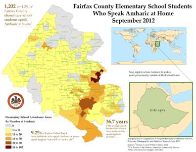 Fairfax County Elementary School Students Who Speak Amharic at Home