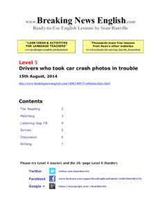 Breaking News English  www. .com Ready-to-Use English Lessons by Sean Banville “1,000 IDEAS & ACTIVITIES