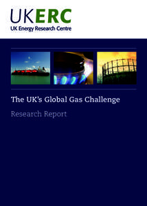 Liquefied natural gas / Petroleum production / Shale gas / Natural gas storage / Energy security / Energy in the United Kingdom / Energy policy of the United Kingdom / Coal gas / Fuel gas / Energy / Natural gas