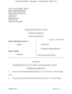 Case 3:15-cvDocument 1 Filed