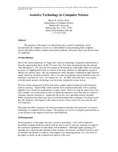 Microsoft Word - Assistive Technology in Computer Science.doc