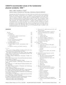 Atomic mass constant / Elementary charge / Planck constant / Fine-structure constant / G-factor / Avogadro constant / Dimensionless physical constant / Molar mass constant / Charge radius / Physics / Physical constants / Measurement