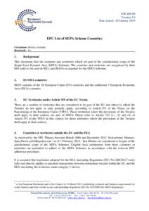 Microsoft Word - EPC409-09 EPC List of SEPA Scheme Countries v2 0 - January 2014.docx